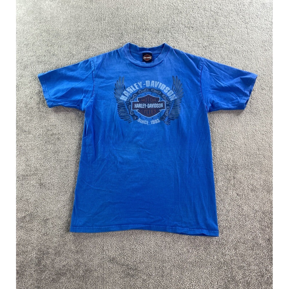 Harley-Davidson Blue Short Sleeve Logo Tee
